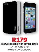 Smaak Sleek Protective Case For iPhone 5 / 5S Variety Or Colours