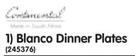 Blanco Dinner Plates-Per Pack