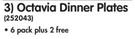 Octavia Dinner Plates-Per Pack