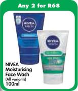 Nivea Moisturising Face Wash (All Variants)- 2 x 100ml