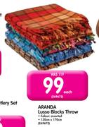 Aranda Lusso Blocks Throw-Each
