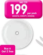 Blanco Dinner Plates-Per Pack