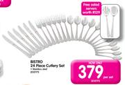 Bistro 24-Piece Stainless Steel Cutlery Set