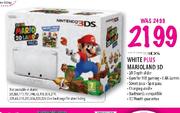 Nintendo 3DS White Plus Mario Land 3D
