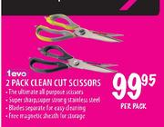 Tevo Clean Cut Scissors-2 Pack