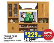 Texas 3-Piece Wall Unit