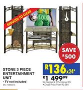 Stone 3-Piece Entertainment Unit