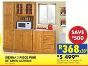 Sienna 3 Piece Pine Kitchen Scheme