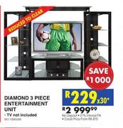 Diamond 3-Piece Entertainment Unit 