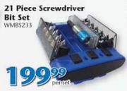 21 Piece Screwdriver Bit Set WMBS233-Per Set