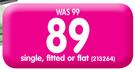 Primaries Single Fitted Or Flat Sheeting-Each