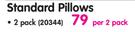 Primaries 2 Pack Standard Pillows