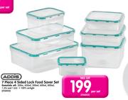 Addis 7 Piece 4 Sided Lock Food Saver Set