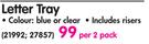 Bantex Optima Letter Tray-Per 2 Pack