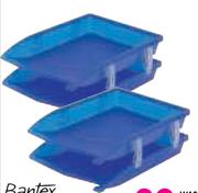 Bantex Optima Letter Tray-Per 2 Pack