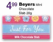 Beyers Mini Chocolate Slab-20g