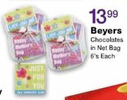 Beyers Chocolates in Net Bag-6's Each