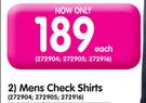Legend Mens Check Shirts-Each