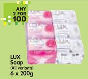 Lux Soap (All Variants)-6 x2x 200g