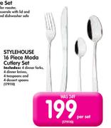 Stylehouse 16-Piece Moda Cutlery Set