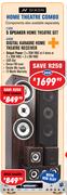 Dixon 5 Speaker Home Theatre Set Plus Digital Karaoke Home Theatre Receiver