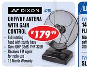 Dixon UHF/VHF Antena With Gain Control