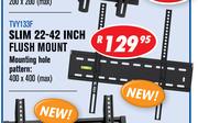 Dixon LED & LCD TV Wall Brackets Slim 22-42" Flush Mount