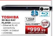 Toshiba 3D Blu-Ray Player (BDX320KE)