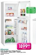 Hisense Double Door Fridge/Freezer(Model:H220TW)-220L Each