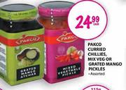 Pakco Curried Chillies,Mix Veg Or Grated Mango Pickles Assorted-Each