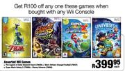 Assorted Wii Games Each
