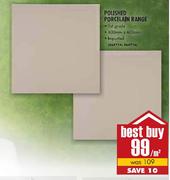 Polished Porcelain Range(600mm x 600mm)-Per Sqm