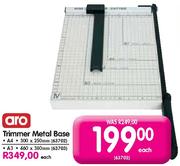 Aro Trimmer Metal Base A4-300 x 250mm Each 