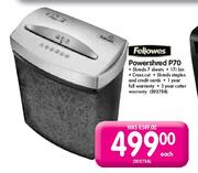 Fellowes Powershred P70-Each