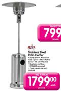 Alva Stainless Steel Patio Heater-Each