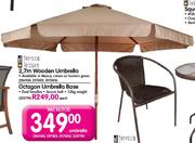 Terrace Leisure Wooden Umbrella-2.7m