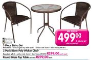 Terrace Leisure Bistro Set-3 Piece Set