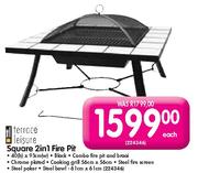 Terrace Leisure Square 2 In 1 Fire Pit, Terrace Leisure Fire Pit