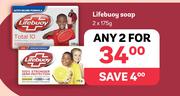Lifebuoy Soap-For Any 2 x 175g