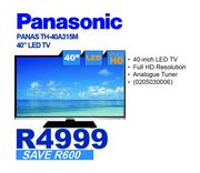 Panasonic 40" LED TV TH-40A315M