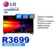 LG 32" HD LED TV 32LB550A