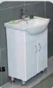 Brilliant Bathrooms Elli Cabinet & Ceramic Basin-550l