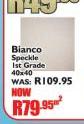 Bianco Speckle 1st Grade 40x40-Per Sqm