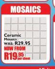 Ceramic Mosaics-Per Sheet