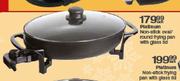 Platinum Non-Stick Oval/Round Frying Pan With Glass Lid Each