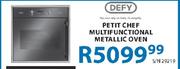 Defy Petit Chef Multifunctional Metallic Oven