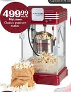 Platinum Classic Popcorn Maker-Each 