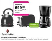 Russell Hobbs Breakfast Pack Plus Filter Coffee Maker (RHBP55)-Per Pack