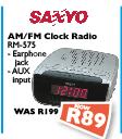 Saxyo AM/FM Clock Radio(RM-575)