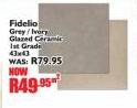 Fidelio Grey/Ivory Glazed Ceramic 1st Grade 43x43-Per Sqm
